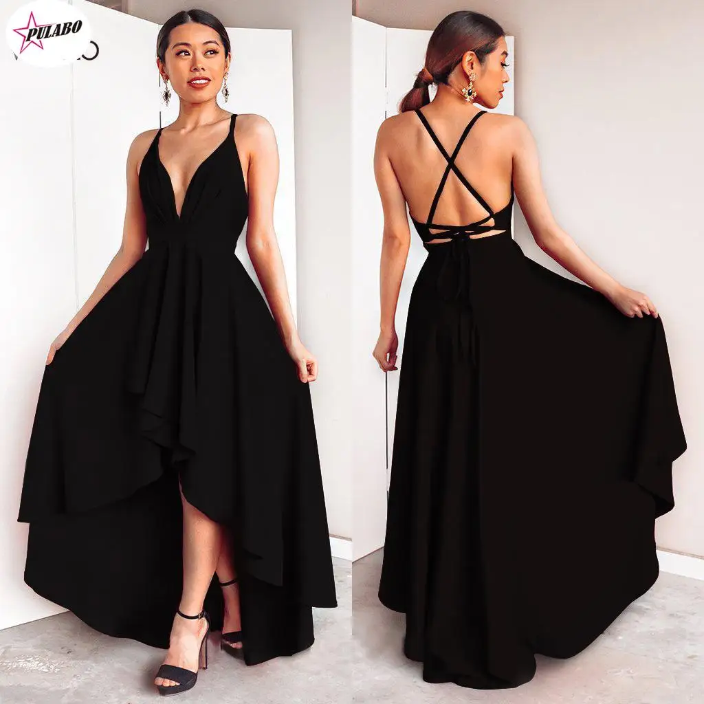 

Women Evening Party Prom Gown Ladies Formal Empire Waist Long Solid V-Neck Long Sleeve Floor-Length Maxi Female robe Dress
