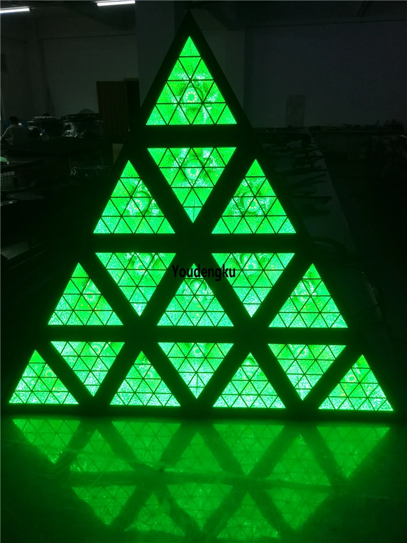 2 шт. Dj огни светодиодные клубные треугольные призмы в форме 16x30 Вт RGB фоновые