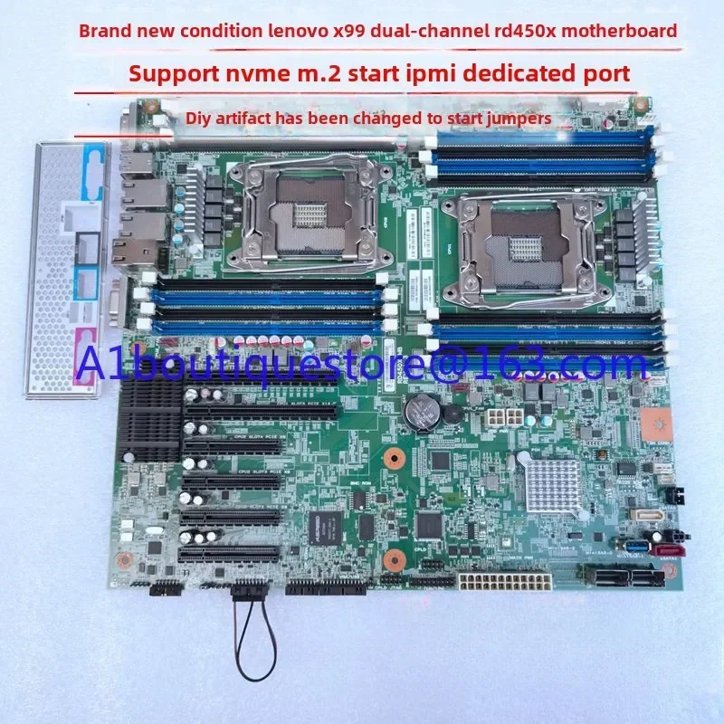 Подходит для Lenovo RD450X двойная основная плата сервера X99 2680v4 поддержка NVMEM.2 DIY ALEO