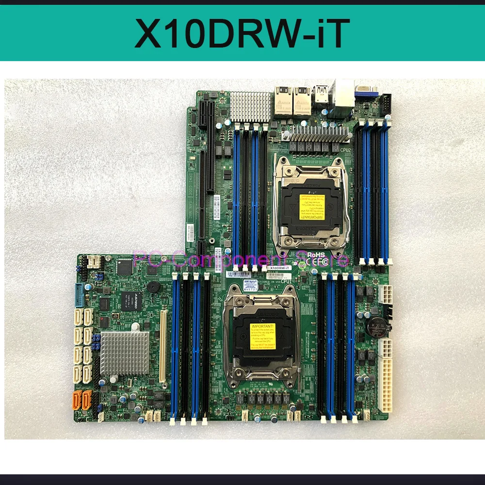 Материнская плата LGA2011 DDR4 для супермикро-сервера поддержка семейства X10DRW-iT v4/v3 X540