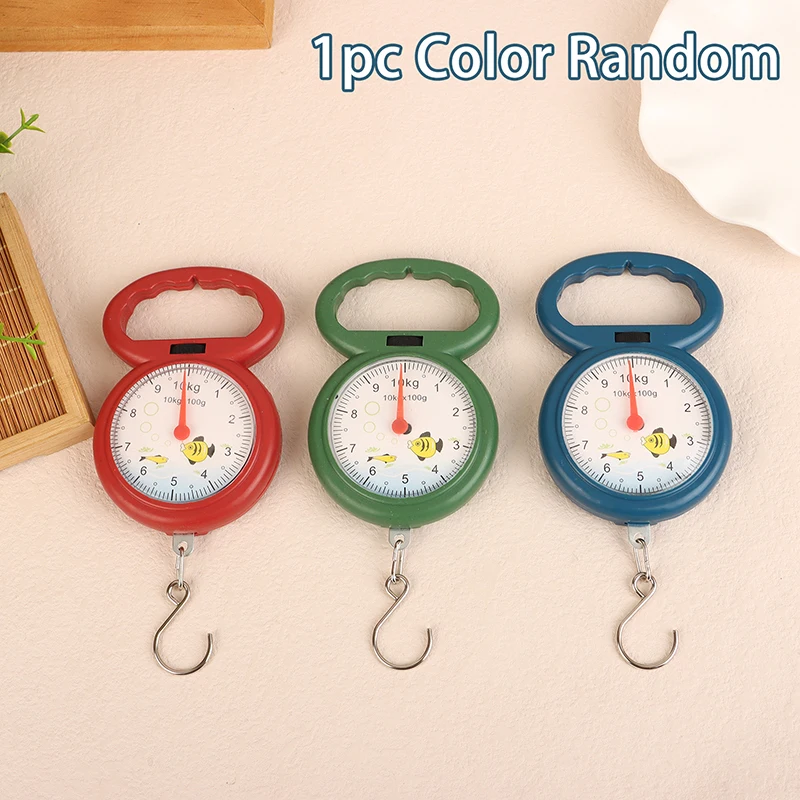 Портативные рыбные весы 10 кг подвесные с крючком мини-весенние для рыбалки