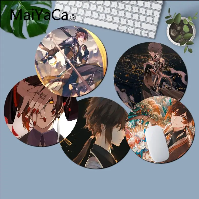 

MaiYaCa Top Quality Genshin Impact Zhongli Unique Desktop Pad Game Lockedge Mousepad gaming Mousepad Rug For PC Laptop Notebook