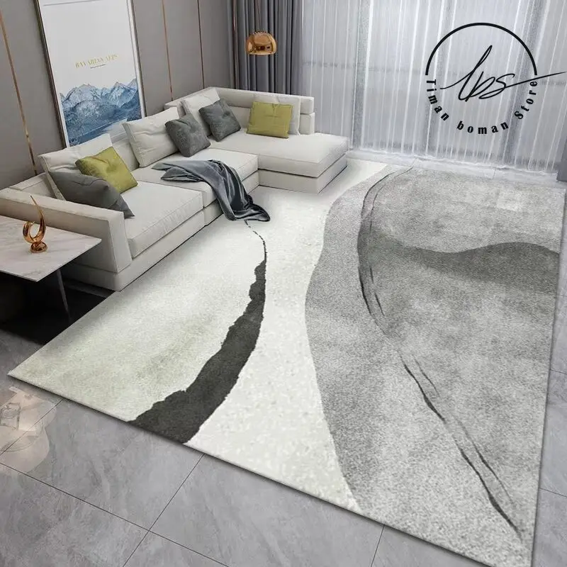 Современный настенный ковер для спальни с абстрактными линиями напольный коврик