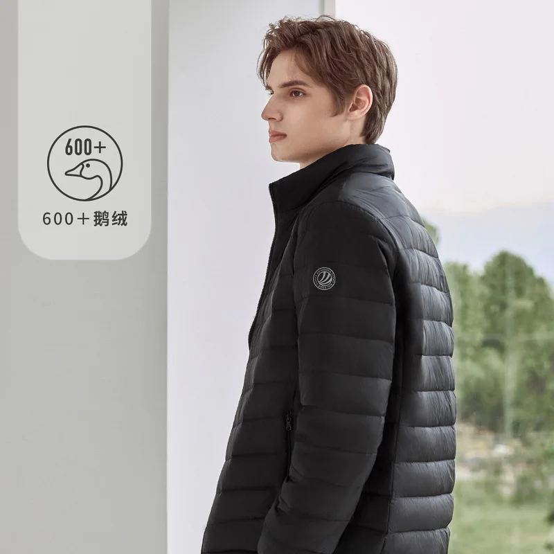 Пуховик BOSIDENG зимний для мужчин Новая мягкая кожаная ткань 600 + гусиный пух легкая