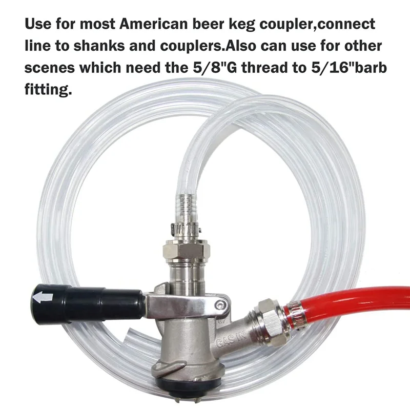 2 шт. фитинг для пивного бочонка из нержавеющей стали комплект соединителей