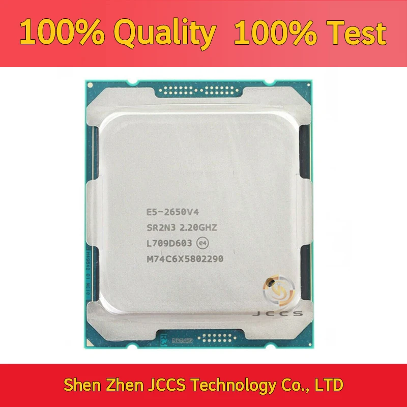 

Used XEON E5 2650 V4 CPU Processor 12 CORE 2.20GHZ 30MB L3 CACHE 105W SR2N3