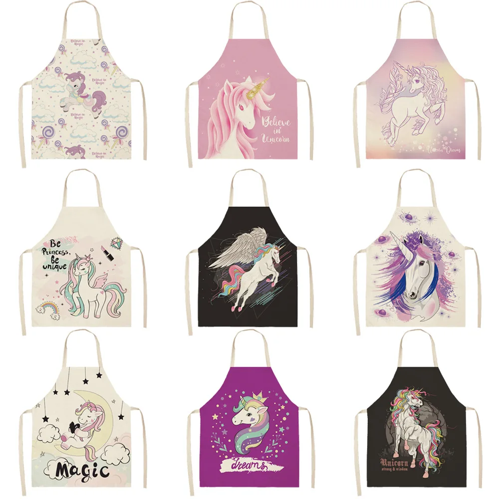 

Aprons Rainbow Horse Pattern Alpaca Home and Kitchen Kids Aprons Aprons Ladies Cooking Kids Aprons
