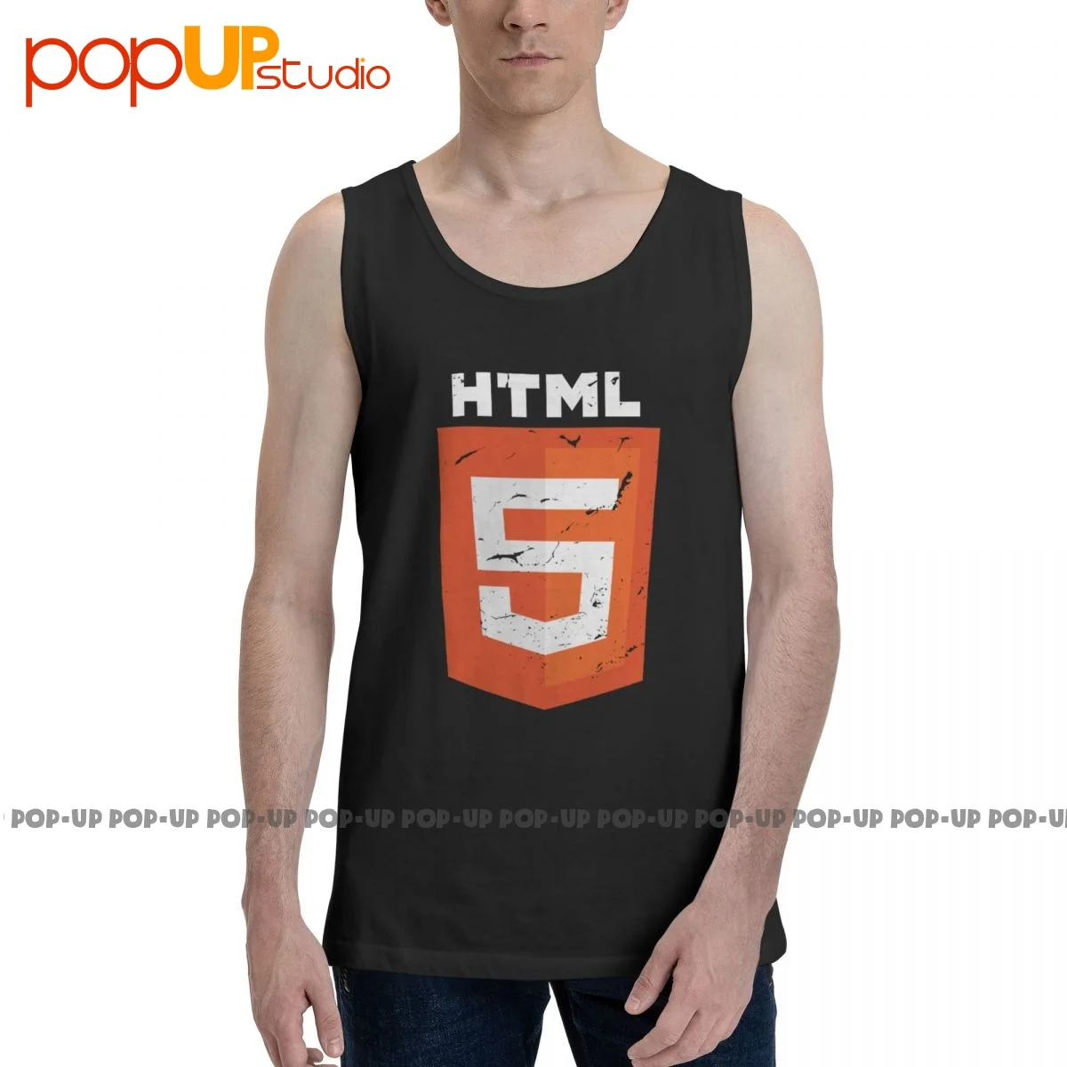 Майка с надписью Html 5 Silicon Tv Series Valley Company безрукавка в стиле Харадзюку рубашка без