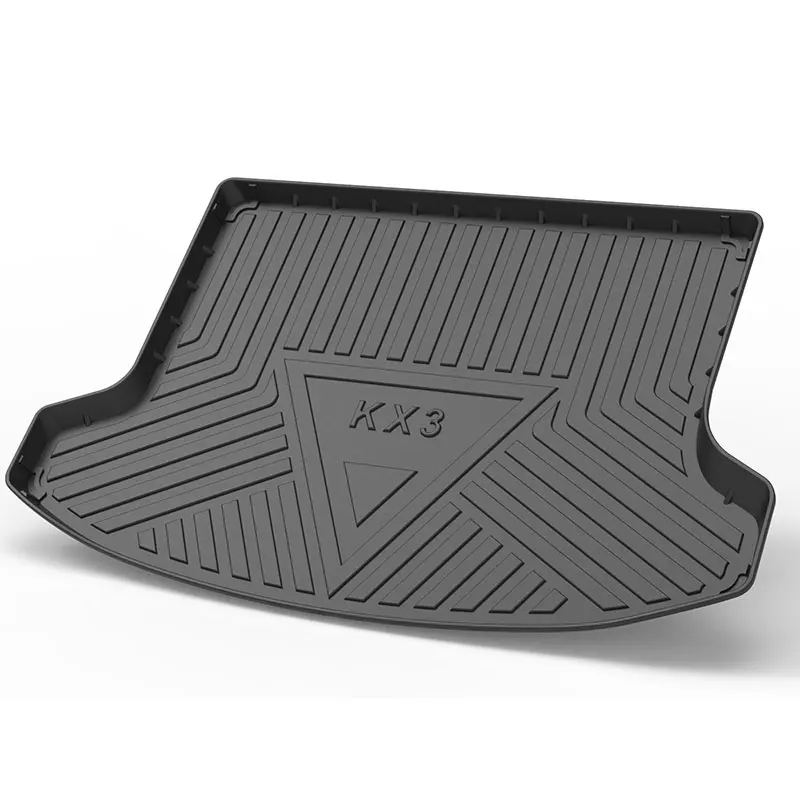 

For Kia KX3 2020-2021 Specialized Trunk Mat Cargo Liner TPO Floor Mat-All Weather Protection Carpet Car Accessories