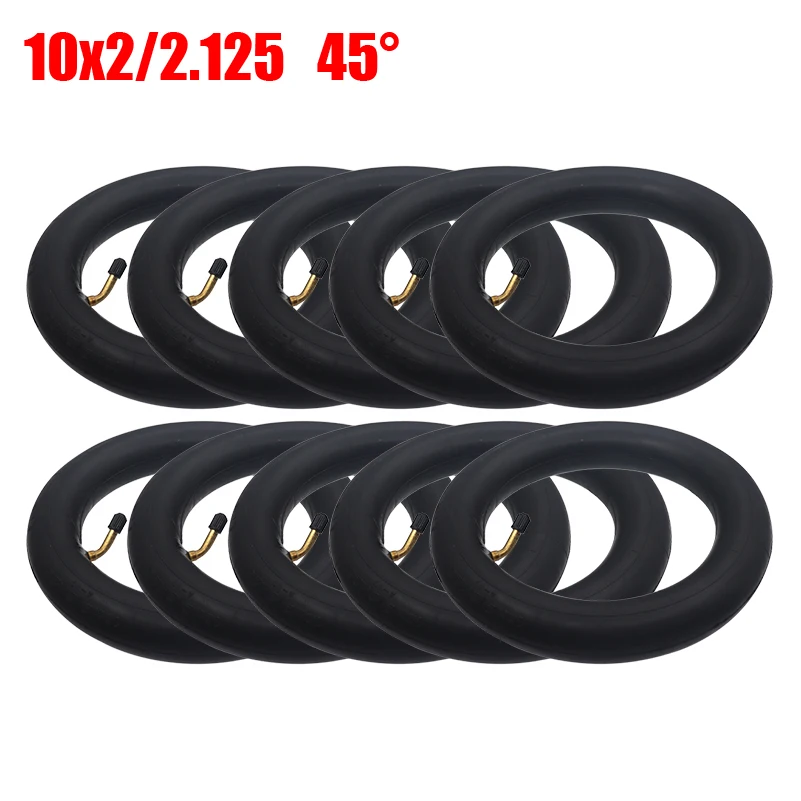 

10pcs 10x2/2.125 Butyl Rubber Inner Tube 10x2.125 Inner Tire 10x2 Inner Camera for Electric Scooter Balance Car Parts