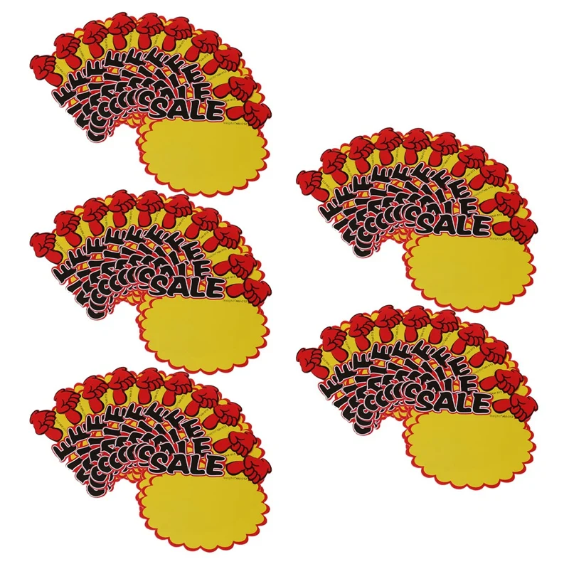 

Supermarket Sale Promotion Advertising Sign Price Tags Paper 50 Pcs