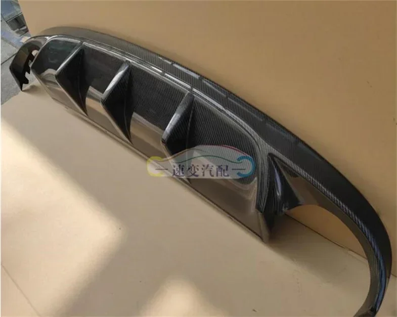 Задний бампер из настоящего углеродного волокна боковые спойлеры диффузор