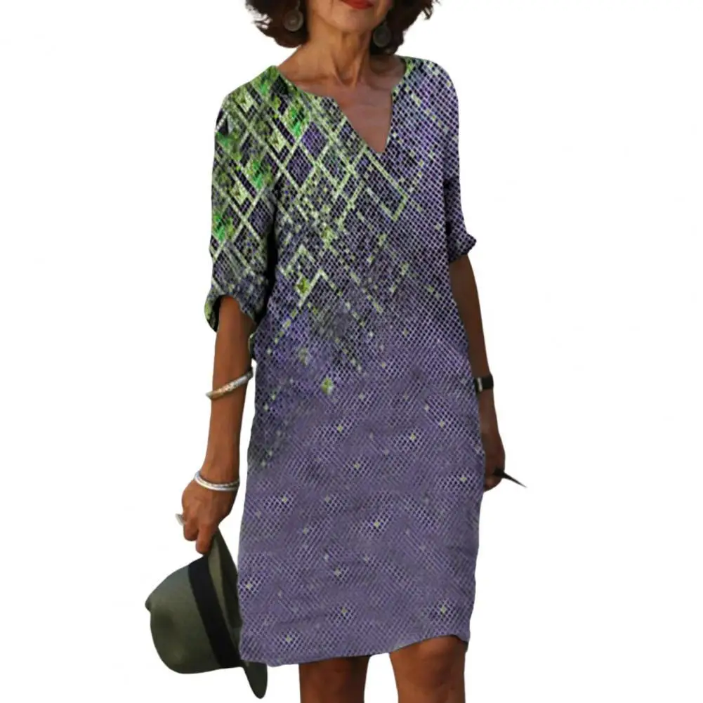 

Quick Drying Fashion Knee-length Dress Trendy Dress Plus Size for Dating