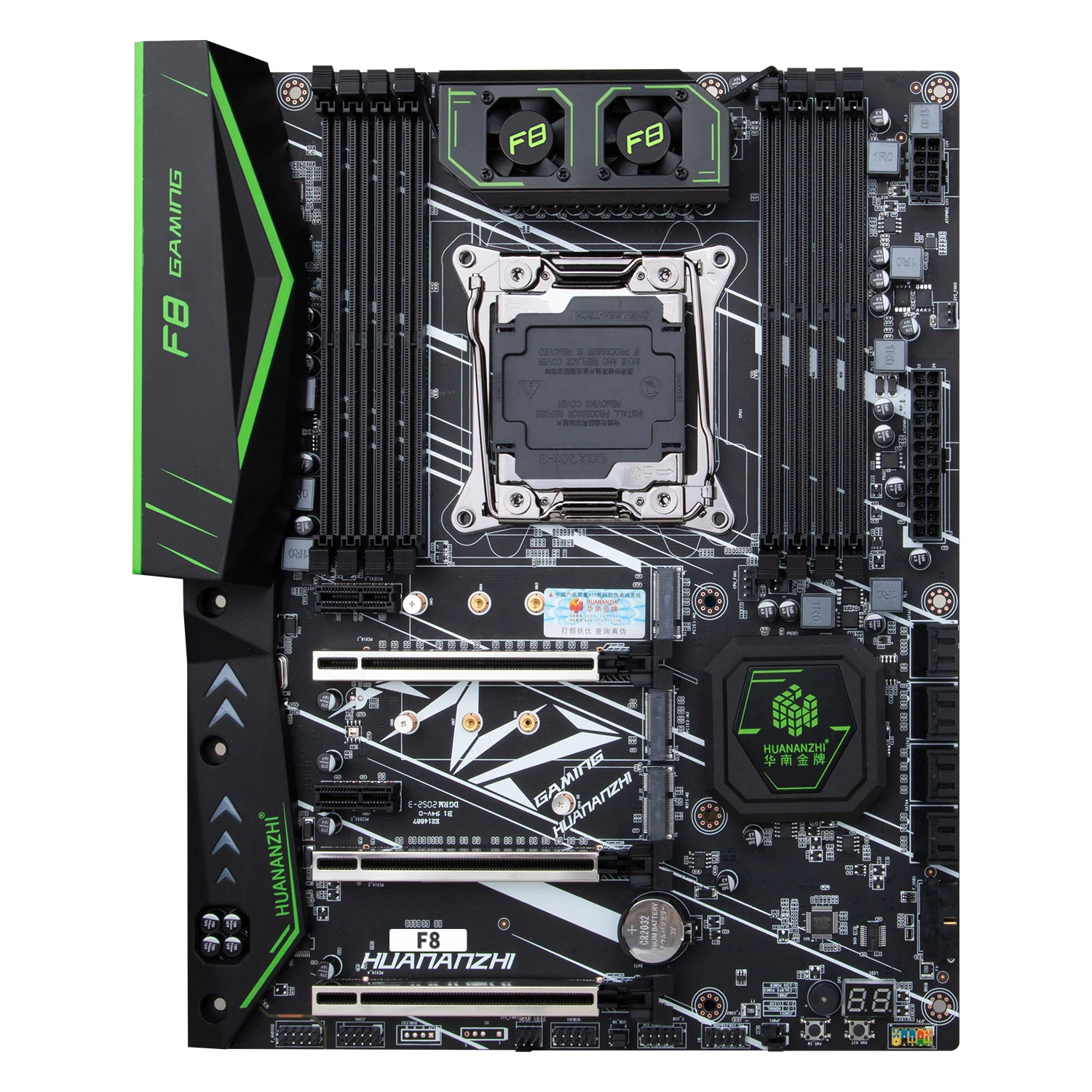 Материнская плата HUANANZHI F8 LGA 2011-3 с Intel XEON E5 2680 V4 4*16 Гб DDR4 RECC комбинированный