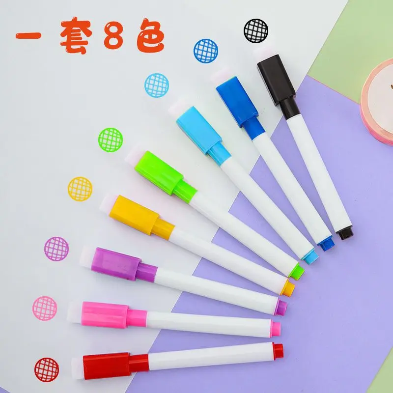 

Фрикционная ручка, стираемая в холодильнике, фрикционная доска, стираемая, для малышей, тонкая головка, Экологически чистая