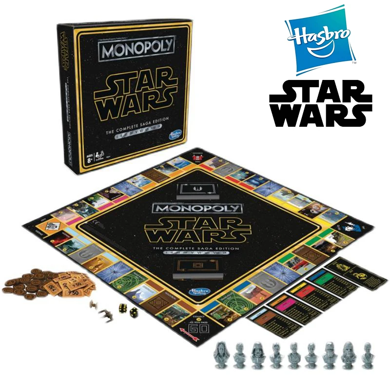 Hasbro Original Monopoly Game Star Wars The Complete Saga Ed