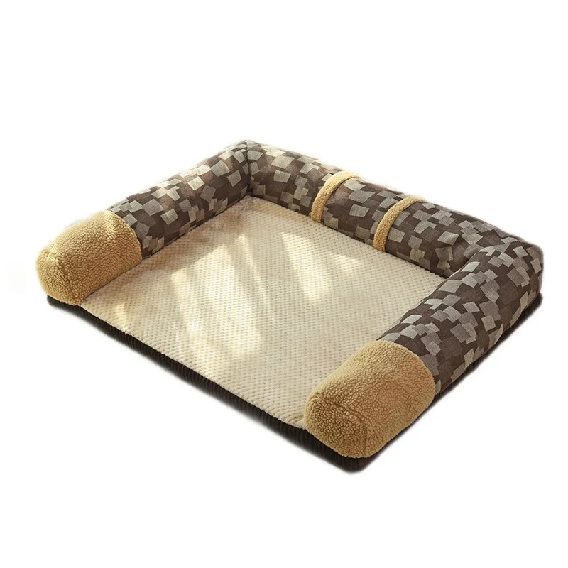 Всесезонная мягкая кровать для собак лежак кошек подушка домашних животных