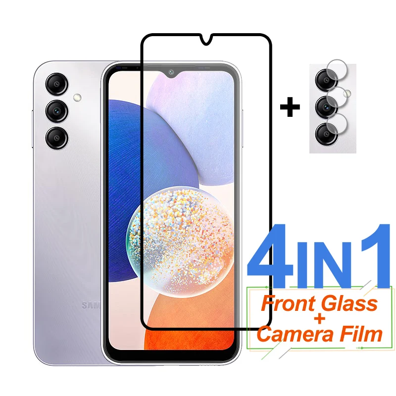 

Full Cover Screen Protector For Samsung Galaxy A14 Tempered Glass Protective Camera Film For Samsung A14 A04S A04 A03 Core A03S