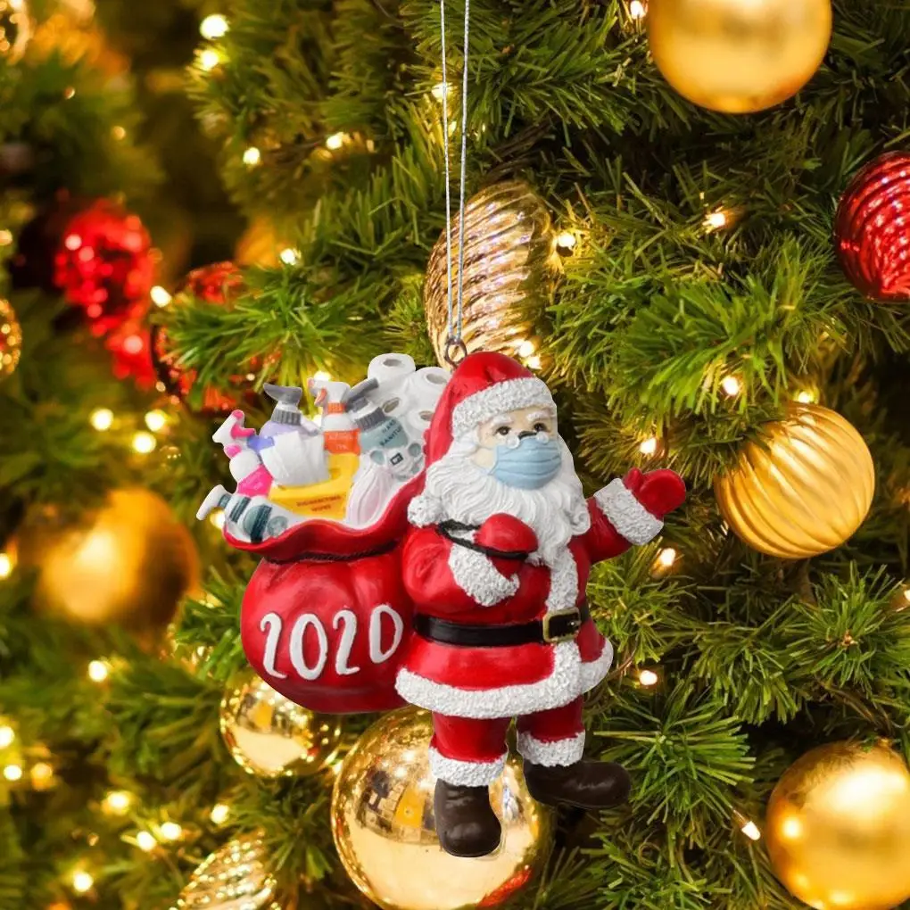 2020 рождественские подвесные украшения Декор для дома офиса отеля из смолы