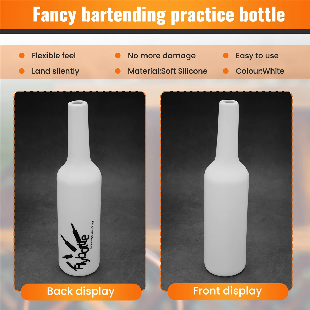 Белый флер Бармен Практика бармена Силиконовый бар Паб Бутылка Винный шейкер для