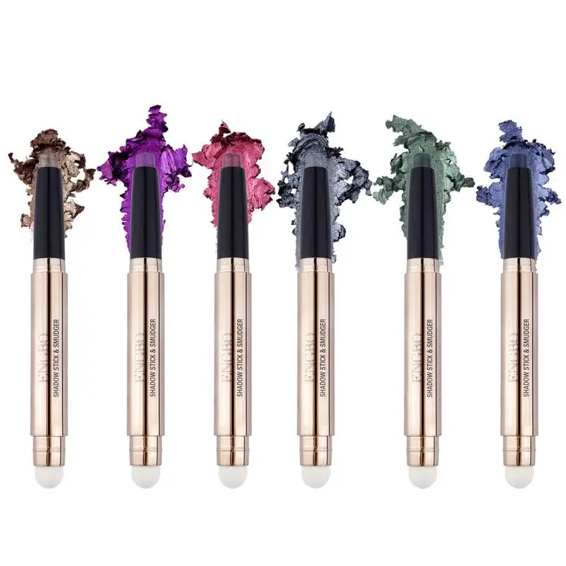 

Dual Eyeshadow Stick 2 In 1 Eye Shadow Pencil Crayon With 6 Colors Waterproof Eye Shadow Highlighter Stick For Natural Makeup