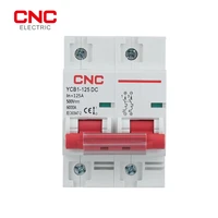cnc ycb1 125dc 2p mcb dc500v miniature circuit breaker 6ka breaking capacity 80a 100a 125a