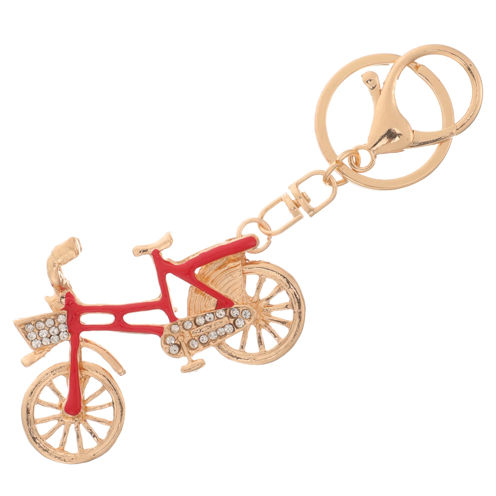 

Decorative Bike Pendant Hanging Bicycle Keychain Keyring Charm Bag Charms Crystal Chains Women Miss