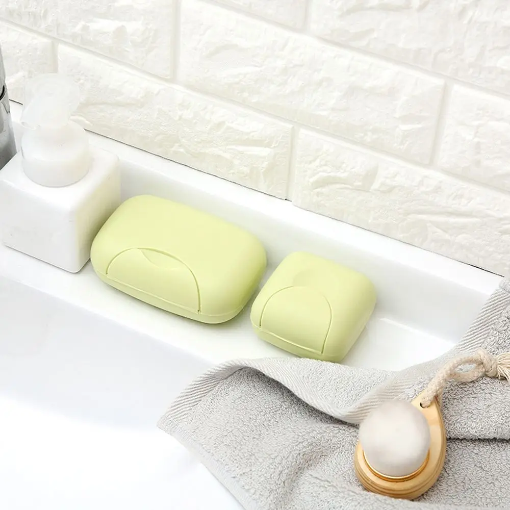 1PC Soap Dishes Box Portable Case Holder Container Wash Shower Bathroom Sealed Travel Supplies Random Color | Дом и сад