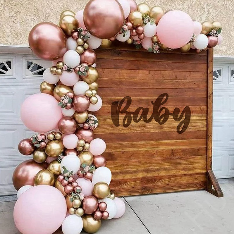 

Macaron Pink Balloon Garland Arch Kit Wedding Birthday Party Decoration Kids Globos Gold Confetti Latex Ballon Baby Shower Girl