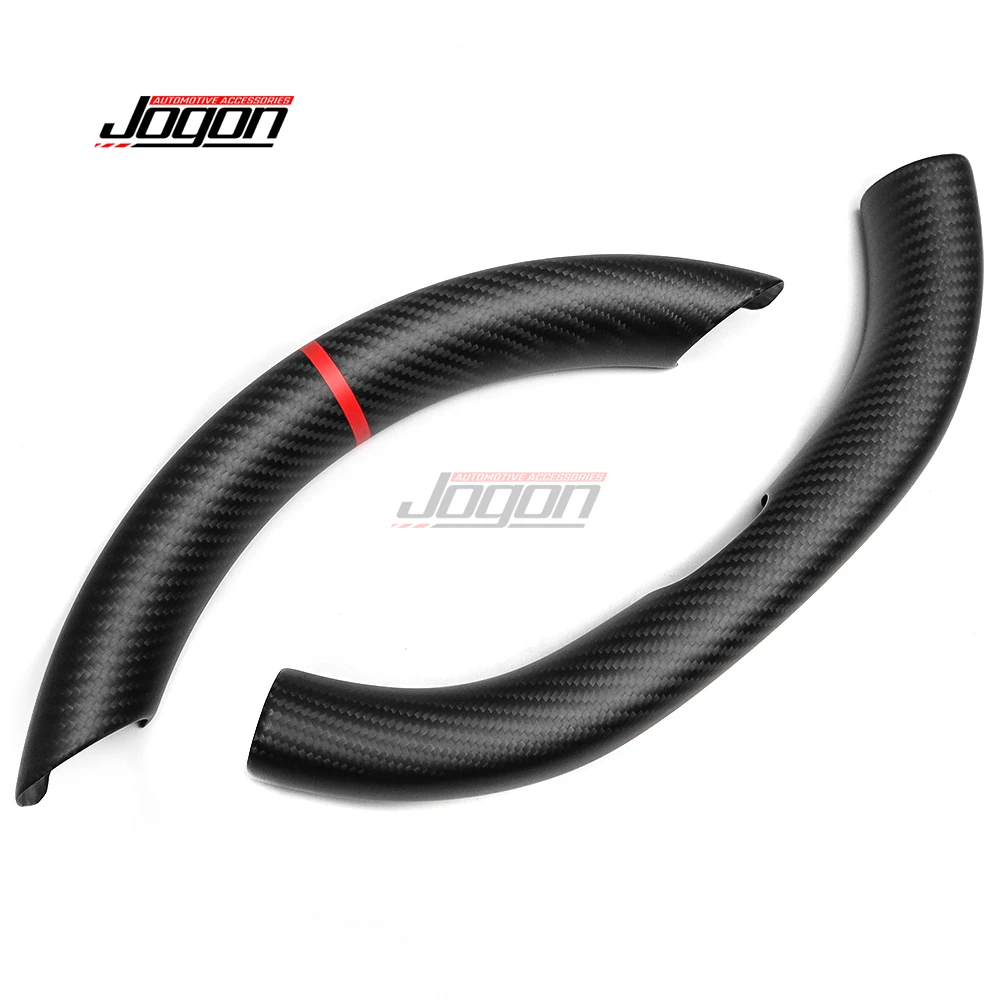 Красная линия для Tesla Model 3 2024 наклейка-бустер рулевого колеса из углеродного