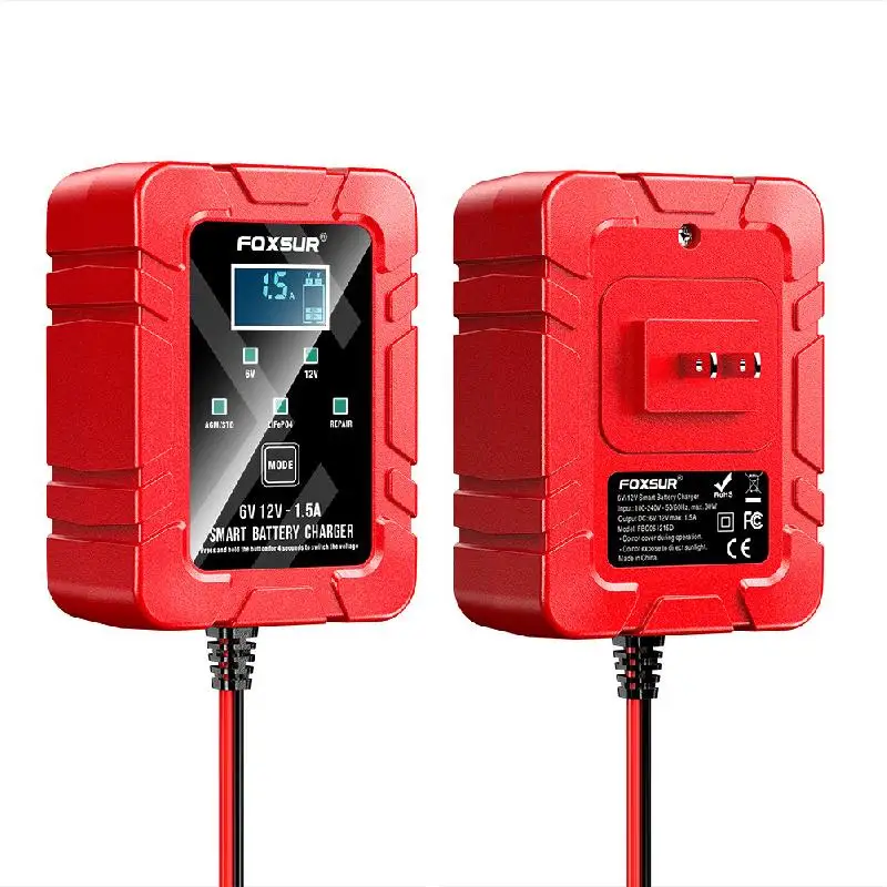 Car Battery Charger 6V And 12V Smart Fully Automatic Maintainer Trickle Desulfator For