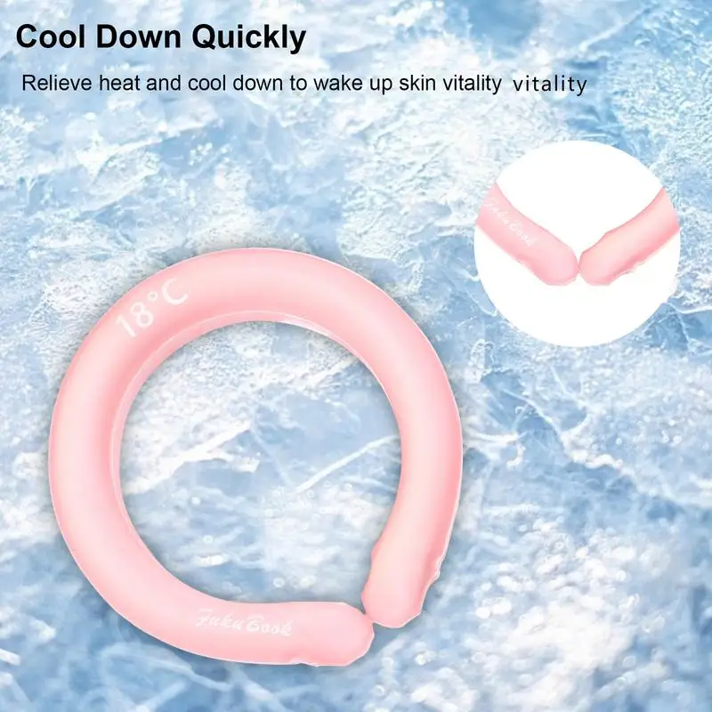 elska chłodnica na szyję Pierścienie chłodzące w gorącą pogodę Rurka z lodem wielokrotnego użytku do uprawiania sportów i zajęć świeżym