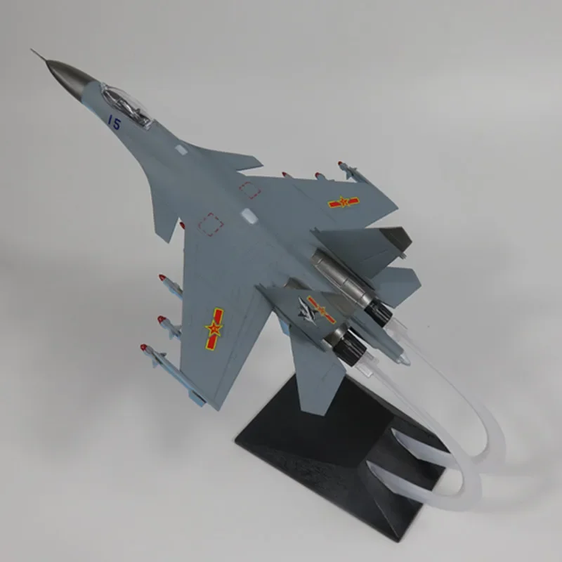 

1:72 ABS Static Simulation Fighter Aircraft model China J-15 Airlines Fighter DIY Assembled airplane model Military Plane Grey