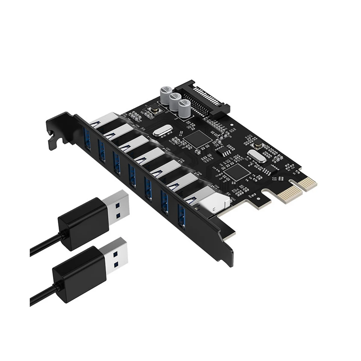 

Плата расширения ORICO USB3.0 PCI Express на 7 портов, плата расширения для компьютера, материнская плата PCI-E