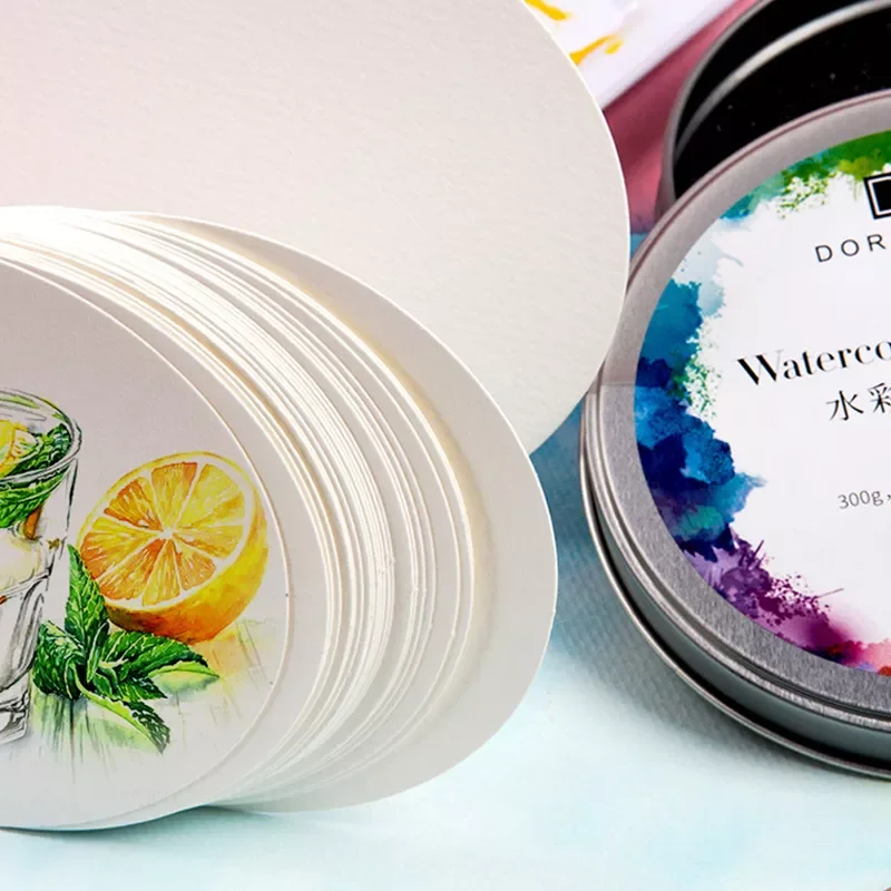 

Акварельная Бумага для акварели, Водорастворимая бумага для рисования, ручная роспись, стандартная портативная хлопковая бумага, открытки,...