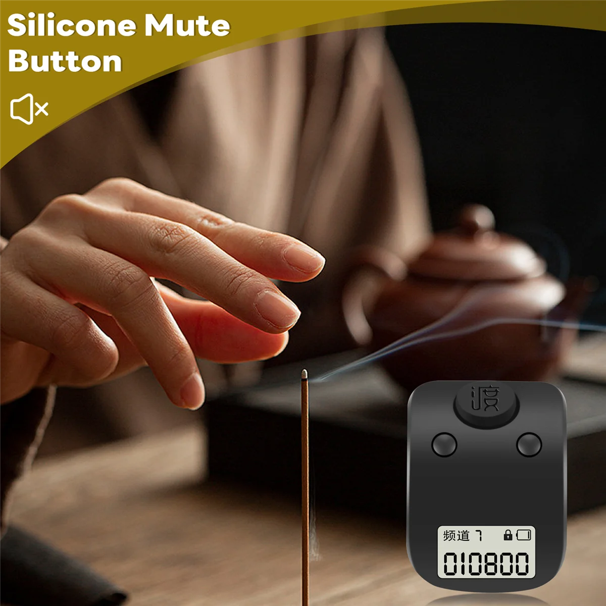 Электронное мини-кольцо на палец с цифровым ЖК-дисплеем ручной счетчик 6-значный