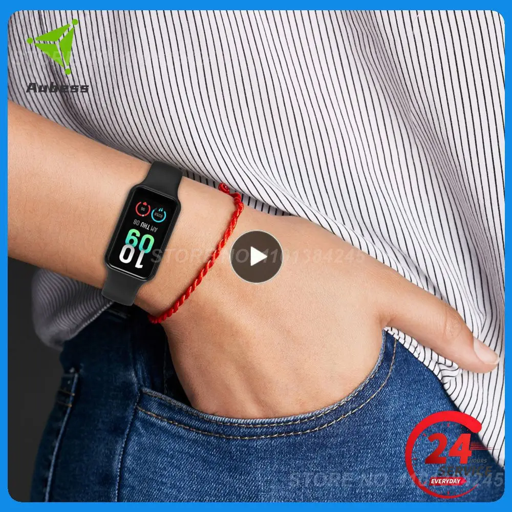 

1~10PCS Watch Strap For Amazfit Band 7 Smart Accessories Silicone Adjustable Wristband Replacement Sport Strap For Amazfit Band