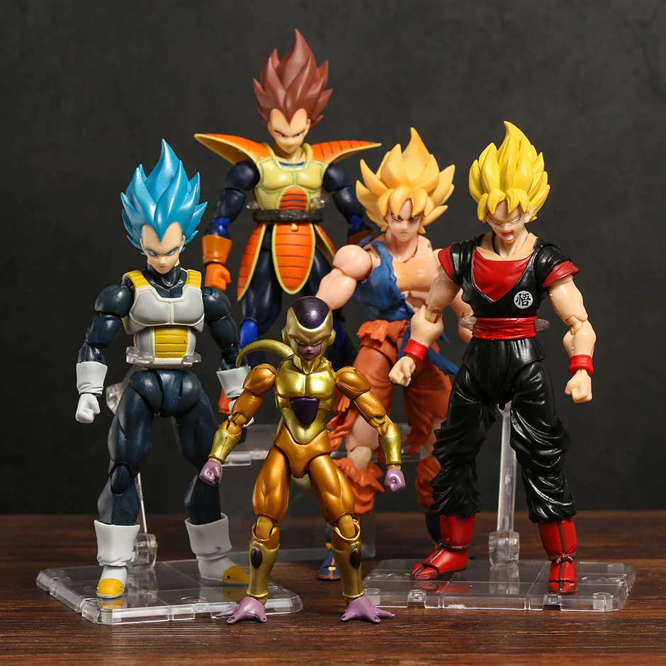 

SHF Dragonball Z Супер сайян Бог SS Вегета Сон Гоку экшн-фигурка модель игрушка подарок для коллекции