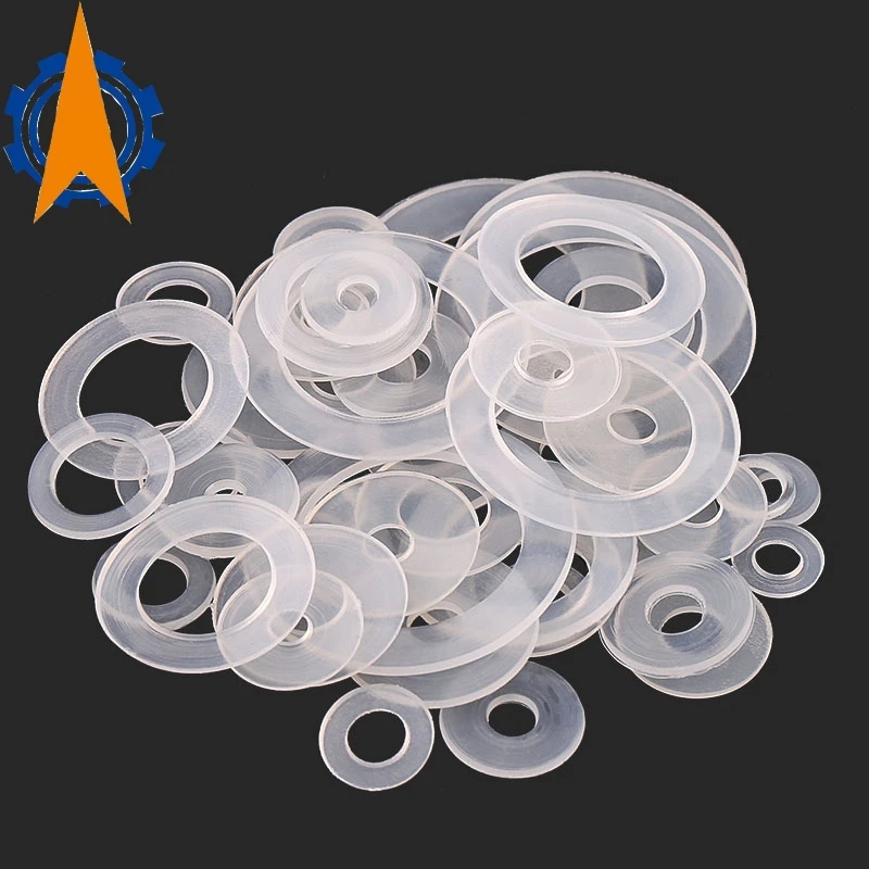 

M2 M3 M4 M5 M6 M8 M10 M12 M14 M16 M18 M20 Clear Nylon Plain Flat Washer PE Plastic Screw Gasket Insulation Spacer Seals Rings