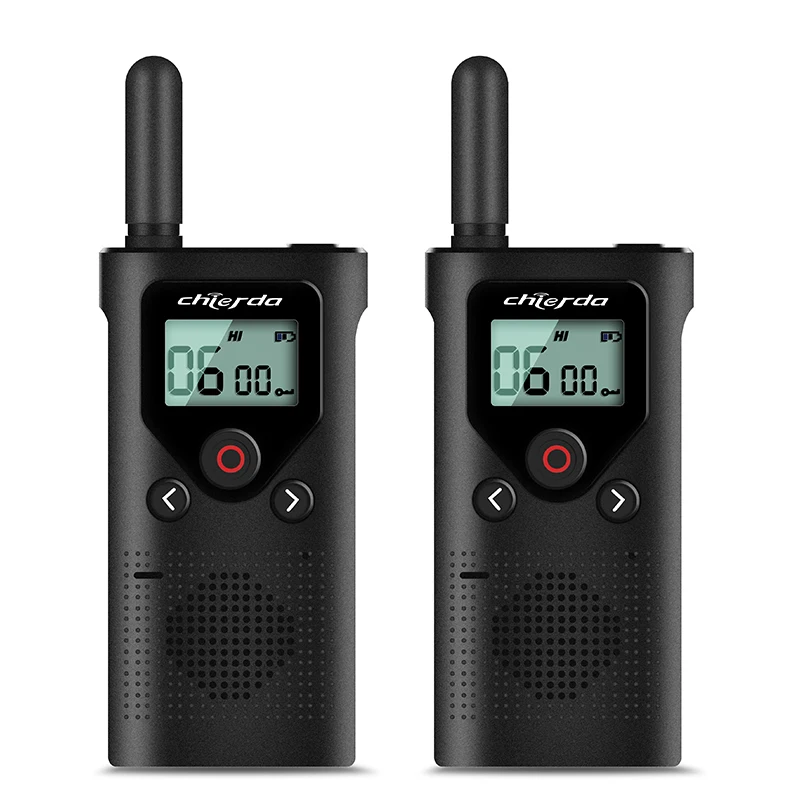Enlarge 2pcs/lot Chierda 18P PMR 446 Walkie Talkie Portable Mini Communication Radios Profesional  Two Way Radio NOAA