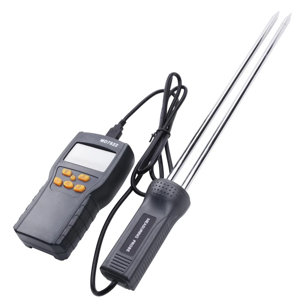 

MD7822 Factory Supply Portable Accuracy 2%-30% Digital Grain Moisture Meter for Rice Wheat Paddy Corn