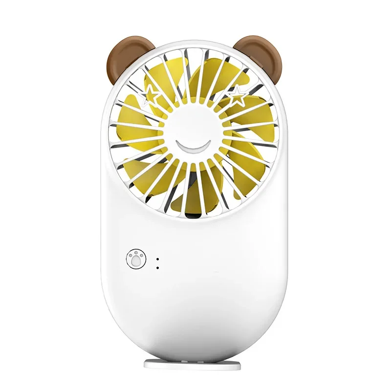 Мультяшный мини-карманный USB-вентилятор с зарядкой портативный небольшой