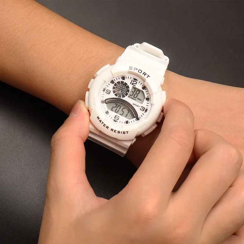 Часы для женщин студентов Корейская версия минималистичные многофункциональные