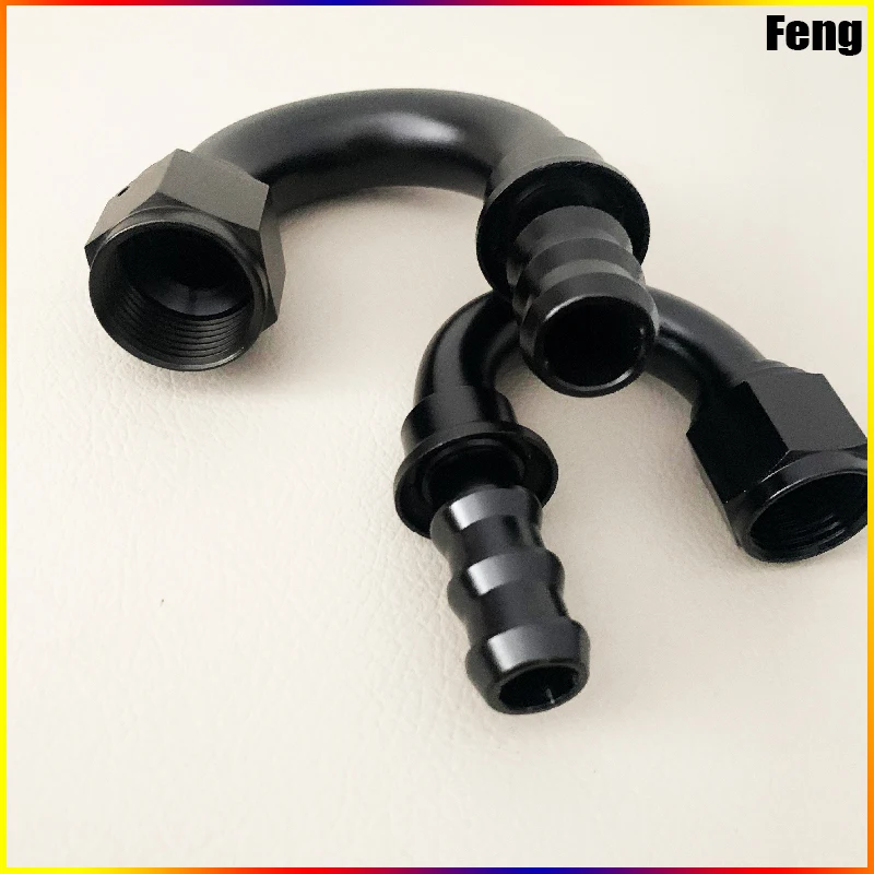 Универсальная черная нажимная муфта для шланга AN4 AN6 AN8 AN10 AN12 фитинг системы