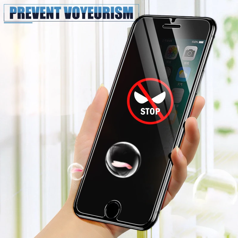 

Full Cover Private Screen Protector for IPhone 6 7 8 Plus SE 2020 Antispy Tempered Glass for IPhone 11 X XS MAX XR Privacy Glass