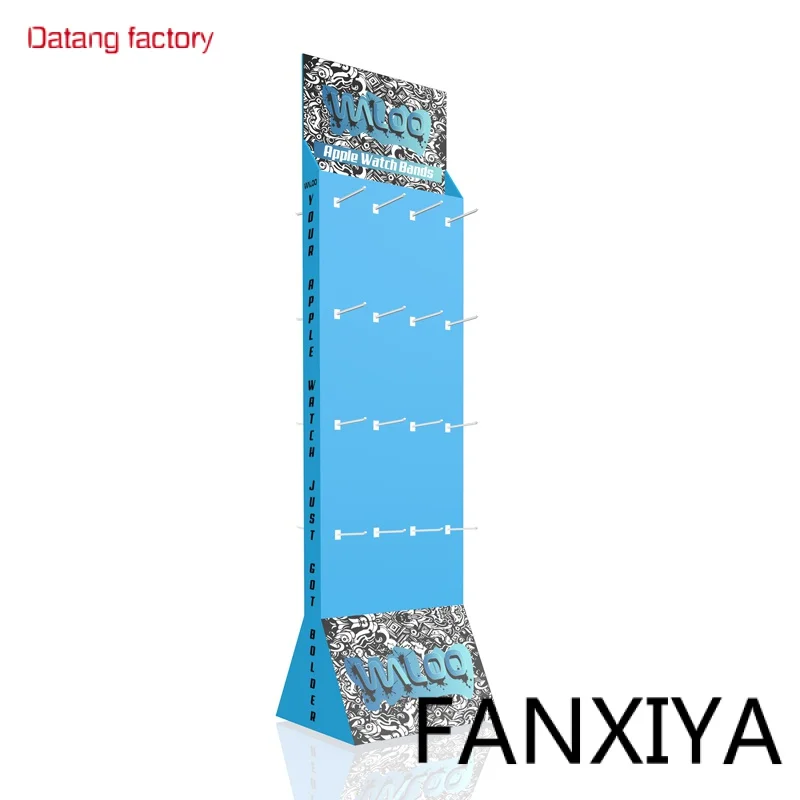 

Pegboard cardboard floor display stand racks with hook