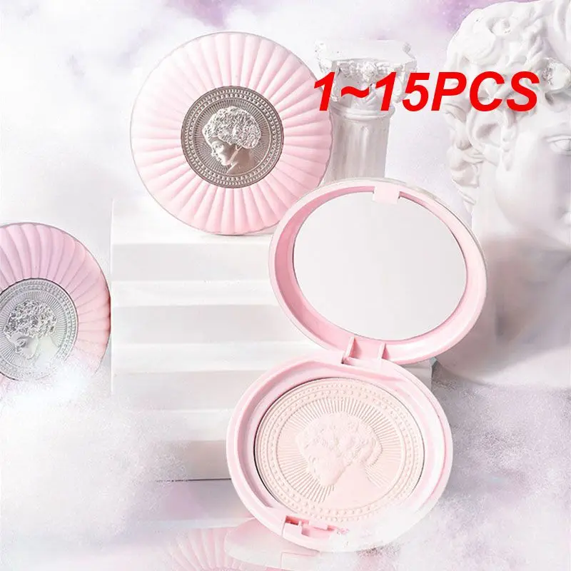 

1~15PCS Matte Oil Control Compact Powder Waterproof Makeup Pressed Powder Light Smooth Concealer Lasting Invisible Pores Facial