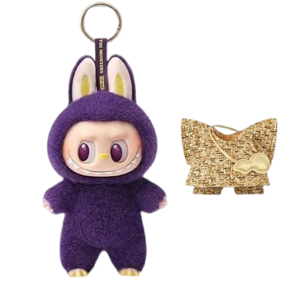 Рождественская фиолетовая плюшевая кукла подвесное украшение брелок кавайный