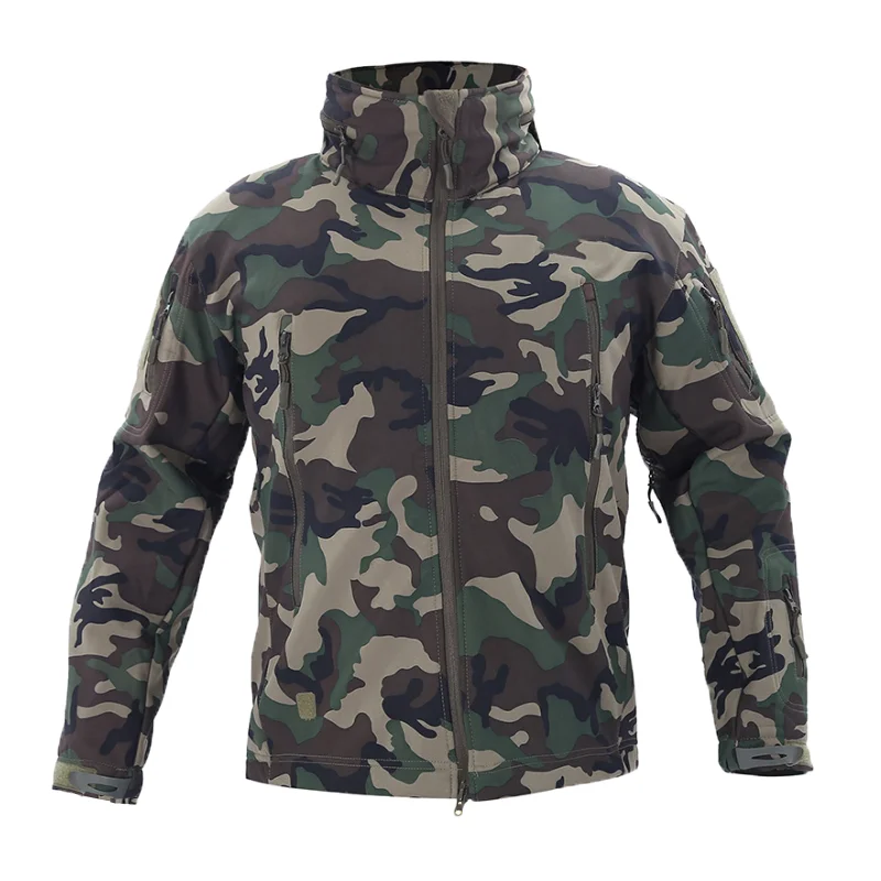 

Men Military Fleece Jacket Winter Soft shell Men Tactical Waterproof Army Camouflage Coat Airsoft Clothing Multicam Windbreakers