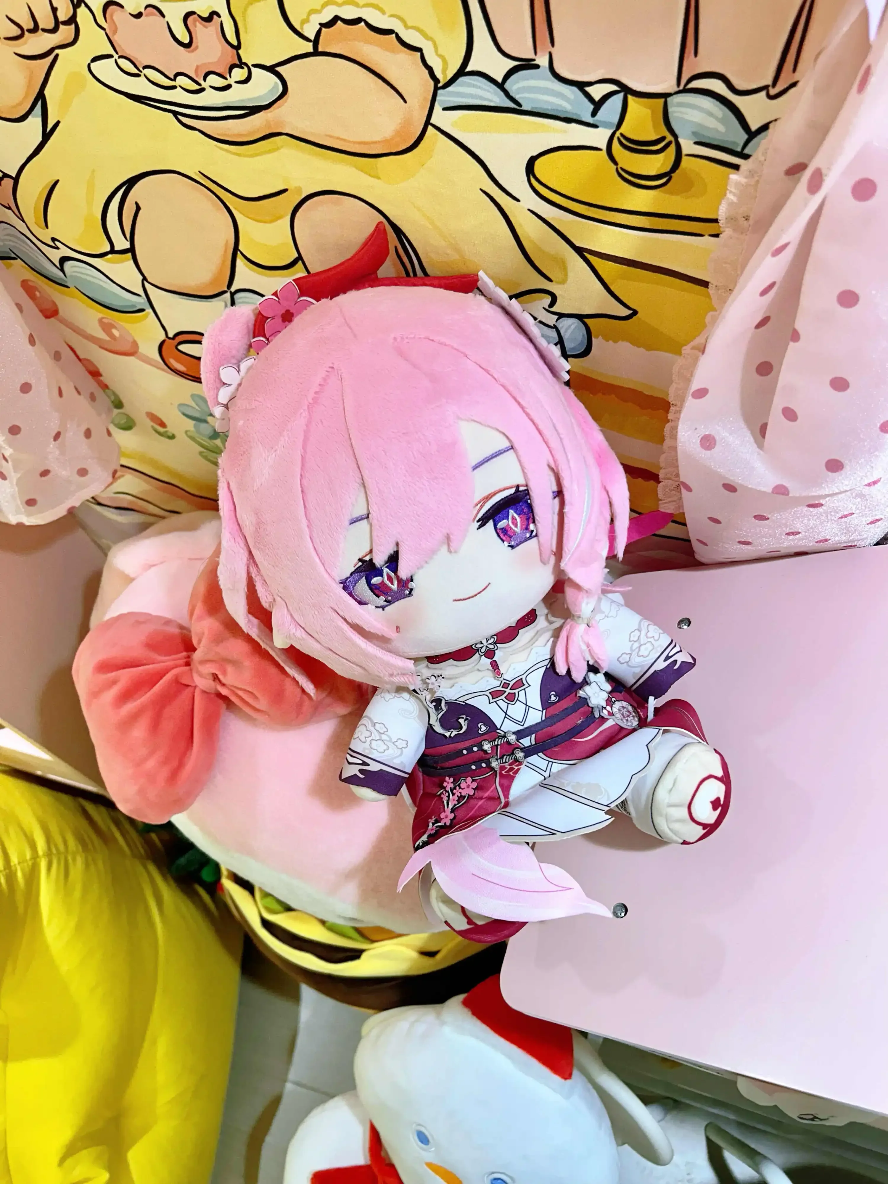 Игрушка Honkai Impact 3 Elysia 30 см хлопковое тело с одеждой косплей платье сидя фигурки